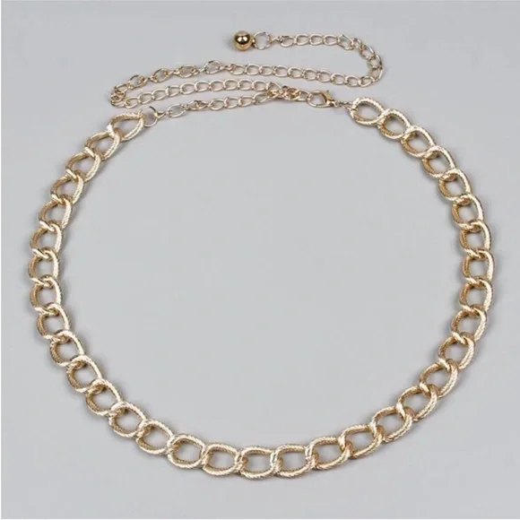 ZARA Gold Chain Belt Waist NEW - Picture 2 of 5